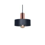 colgante 1 luz balcarce negro y cobre 3001