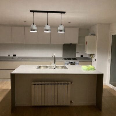 colgante de techo "ovi Ø18" cromado linea baradero