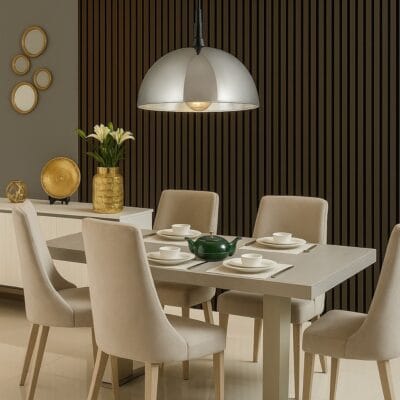 hot!! lampara de techo media esfera Ø 34 cm cromado baradero