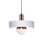 3002-51 Lampara de colgar balcarce blanco y cobre