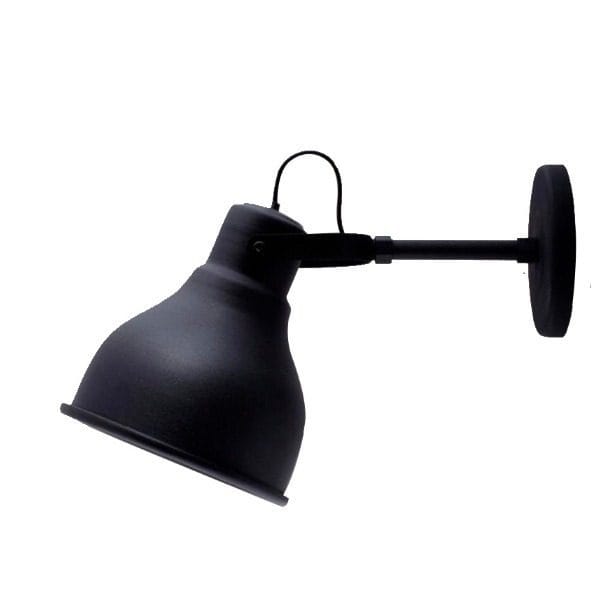 Aplique de Pared Galponera negro pantalla Ø15cm - Rolux