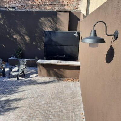 aplique de pared galponera pantalla Ø30cm estilo industrial