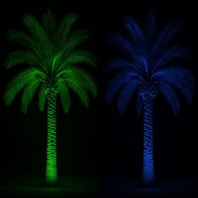luminaria estanca empotrable par38 azul – ip64