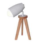 Velador Tripode Con Cabezal Spot Ideal Para Lectura Apto Led