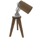 velador tripode herraje blanco 1121