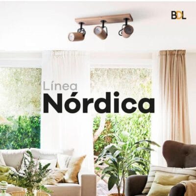 LIVING APLIQUE PARAISO NORDICO 3 LUCES