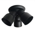 Plafon Para Ventilador De Techo Negro Lr8090 San Justo