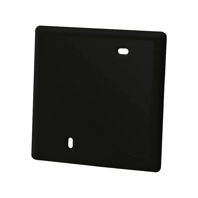 tapa octogonal ciega de hierro galvanizado 9cm blanco