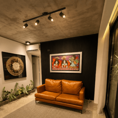 aplique 4 luces cabezal móvil para pared o techo negro hafdis