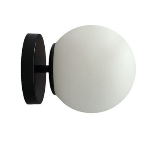 Aplique esfera cristal mini world G9 - Negro