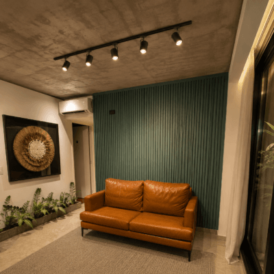 aplique 5 luces cabezal cilindro móvil para pared o techo negro