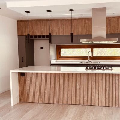 lampara colgante tubo negro 35 cm "linea canals"