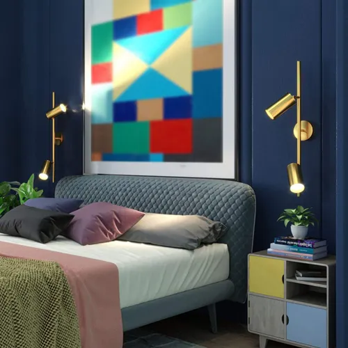aplique cabezal móvil para pared o techo negro y cromo hafdis
