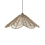 Lampara colgante de ratan "Tulipan" 58X22 cm - Linea Boho