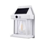 FAROL BLANCOAplique Led Solar Luz Calida 600lm Con Sensor Para Exterior