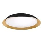 Plafon "Bitz negro 36w" Dimerizable Negro y Oro - VK