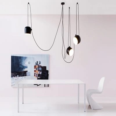 Aim Small conjunto 3 colgantes negro
