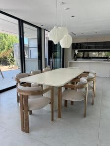 COLGANTE 3 LUCES STEPH IMPRESION 3D BLANCO