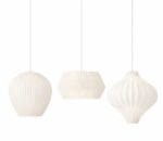 lampara colgante 3 luces " steph" 3d blanco