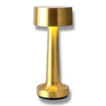 velador touch torre recargable con control táctil bronce