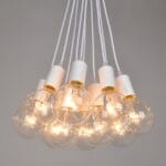 colgante 12 luces orbe con focos dimerizables