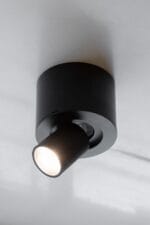 aplique unidireccional "walk 2w" ip65 aluminio super compacto negro