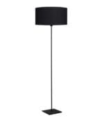 [20 428 ng] lámpara de pie base cuadrada negro con pantalla