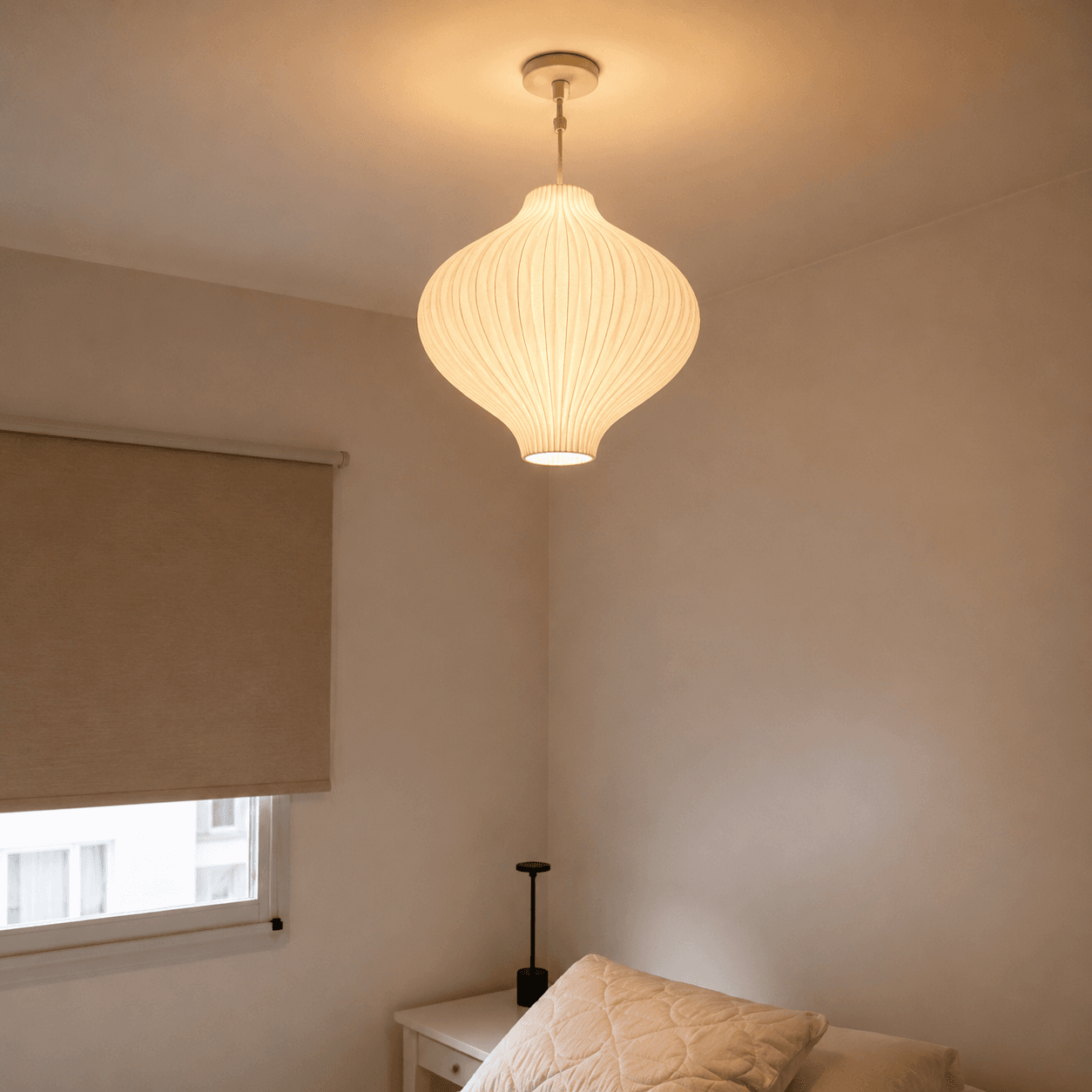 lampara de techo colgante juanita 40 cm blanco