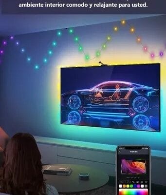 tira led smart rgb bluetooth 5 mts control app apto exterior