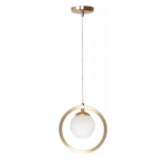 lampara de techo "emmyn i" oro bocha opal 10 cm g9