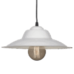 colgante galponera de chapa Ø32 cm blanco