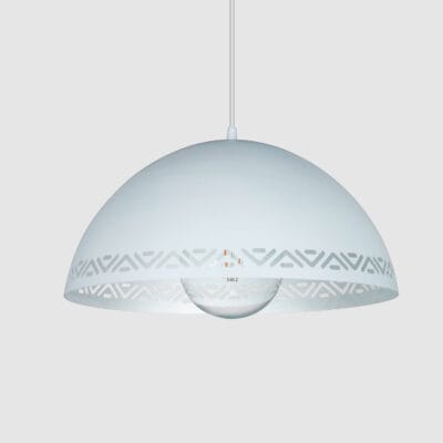 colgante galponera de chapa Ø32 cm blanco (copia)