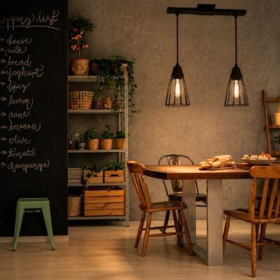 colgante para 2 jaula cono + regleta 50 cm negro