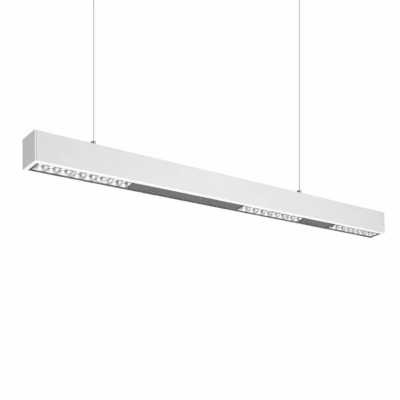 suspendido lineal "focus 24w" 114 cm 4000k blanco con negro pr