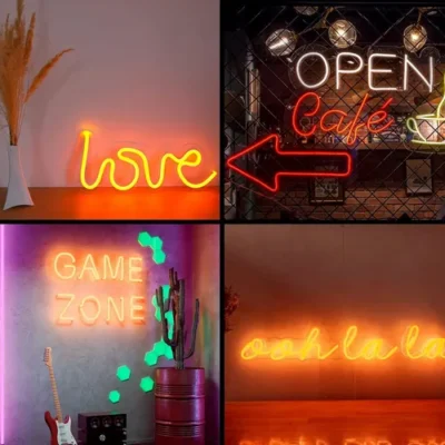 luces neón led flexible exterior 5m + fuente naranja