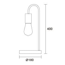 velador de mesa hierro estilo vintage verde pastel