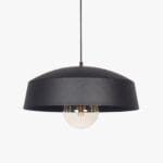 lampara colgante de techo "chietti 30 cm" negro texturado