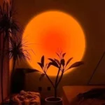 lámpara velador proyector atardecer 360° usb sunset lamp