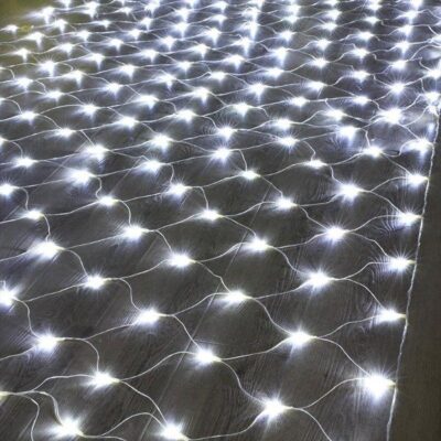 cortina de luces led lluvia 300 led luz fria