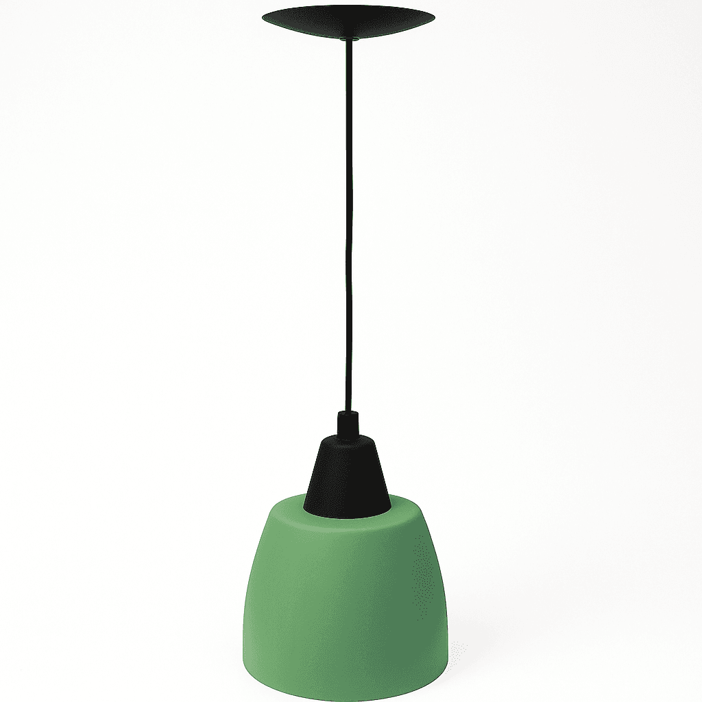lampara de techo "oslo 25 cm " pvc verde pastel