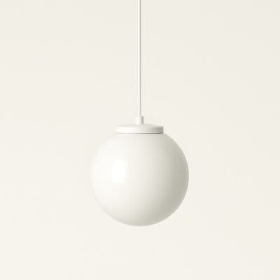 lampara de techo "globit 30 cm" opal blanco