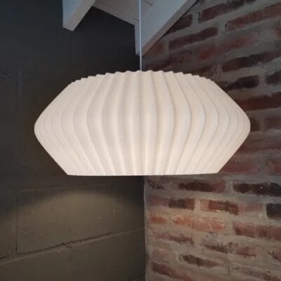 lampara colgante 3d " amanda 40" blanco linea moderna (copia)