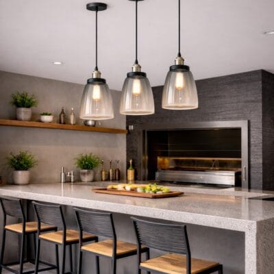 lampara de techo "tai 22 cm" fiume color niquel