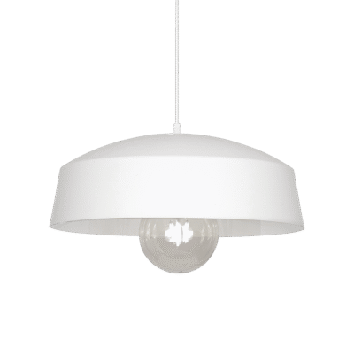 lampara colgante de techo "chietti 40 cm" blanco texturado (