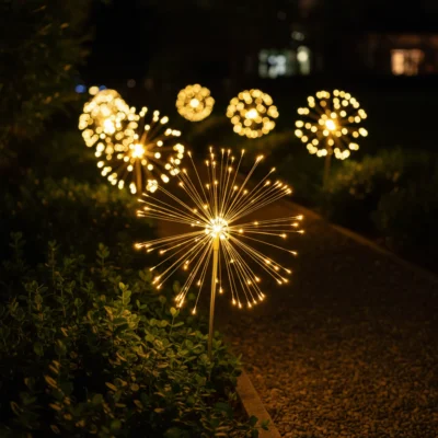 set 2x estacas solares de fibra Óptica multicolor (copia)