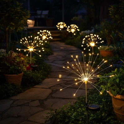 set 2x estacas solares de fibra Óptica multicolor (copia)