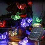 guirnalda solar *mariposa* 20 led 5 mts multicolor
