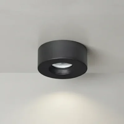 Plafon semiembutido movil redondo PVC NAV gu10 - Negro