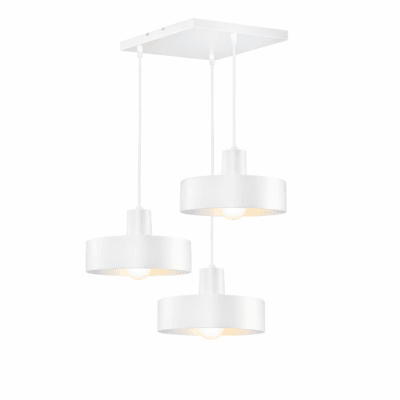 lampara colgante de techo "castedu 30 cm" blanco texturado (copia)