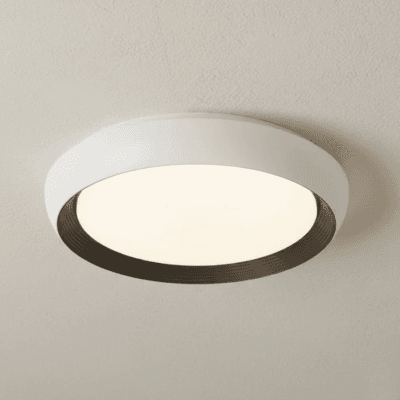 plafon de techo "kima 30w" luz calida 38cm blanco